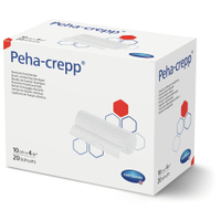 Peha-crepp Fixierbinde 10 cm x 4 m gedehnt,  lose,  superelastisch 3033132,  1 Packung = 20 Stück