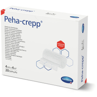 Peha-crepp Fixierbinde 4 cm x 4 m gedehnt,  superelastisch 3032107,  1 Stück - einzeln verpackt