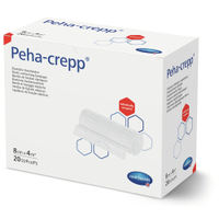 Peha-crepp Fixierbinde 8 cm x 4 m gedehnt,  lose,  superelastisch 3033124,  1 Packung = 20 Stück