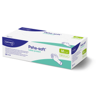 Peha-soft Latex protect Untersuchungshandschuh,  puderfrei 9420080,  1 Packung = 100 Stück,  Größe M
