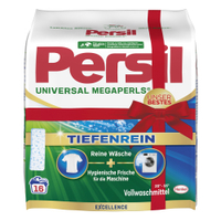 Persil Universal Megaperls Tiefenrein Vollwaschmittel,  16 WL 2943279,  1, 04kg - Beutel,  16 Waschladungen