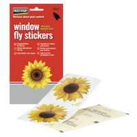 Pest-Stop Window Fly Stickers Fliegen Aufkleber Fenster PSWFS,  1 Packung = 4 Klebefolien