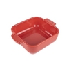 Peugeot Auflaufform APPOLIA Keramik quadratisch,  18 x 18 x 5, 1 cm 61173,  Farbe: rot