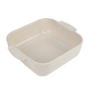 Peugeot Auflaufform APPOLIA Keramik quadratisch,  21 x 21 x 5, 4 cm 60206,  Farbe: ecru