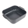 Peugeot Auflaufform APPOLIA Keramik quadratisch,  21 x 21 x 5, 4 cm 60220,  Farbe: schiefergrau