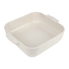 Peugeot Auflaufform APPOLIA Keramik quadratisch,  28 x 28 x 6, 5 cm 60169,  Farbe: ecru
