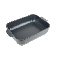 Peugeot Auflaufform APPOLIA Keramik rechteck,  32 x 21, 5 x 7, 5 cm 60060,  Farbe: schiefergrau