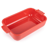 Peugeot Auflaufform APPOLIA Keramik rechteckig,  22 x 12 x 4, 5 cm 61142,  Farbe: rot