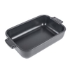 Peugeot Auflaufform APPOLIA Keramik rechteckig,  22 x 12 x 4, 5 cm 61159,  Farbe: schiefergrau