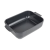 Peugeot Auflaufform APPOLIA Keramik rechteckig,  25 x 17 x 6 cm 60107,  Farbe: schiefergrau