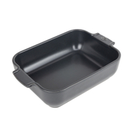 Peugeot Auflaufform APPOLIA Keramik rechteckig,  25 x 17 x 6 cm 60107,  Farbe: schiefergrau