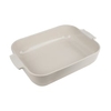 Peugeot Auflaufform APPOLIA Keramik rechteckig,  40 x 27 x 8, 5 cm 60008,  Farbe: ecru