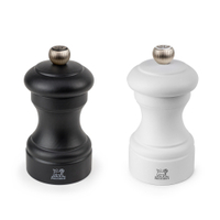 Peugeot Pfeffer- und Salzmühle BISTRO Duo,  matt schwarz und weiß 2/24291,  1 Set = 1x Pfeffermühle und 1x Salzmühle