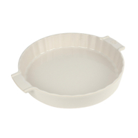 Peugeot Quicheform APPOLIA Keramik rund,  28 cm 60381,  Farbe: ecru