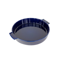 Peugeot Quicheform APPOLIA Keramik rund,  28 cm 60411,  Farbe: blau