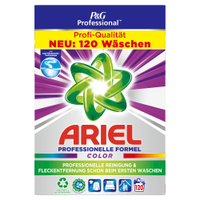 P&G Professional Ariel Colorwaschmittel Pulver 8006540936092,  7, 8kg - 120 Waschladungen