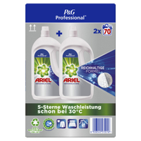 P&G Professional Ariel Regulär Flüssigwaschmittel 8006540572016,  1 Karton = 2 x 3, 85 Liter - Flaschen für ca. 70 Waschladungen