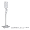 Physioderm Metallsäule für Kunststoff- oder Metallspender 13993001,  Maße (H x B x T): 1820 x 550 x 75 mm