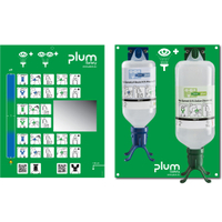 Plum Augen-Notfallstation DUO Kombi 4803,  1 Station= 1 x 0, 5 Liter pH-neutral + 1 x 1, 0 Liter 0, 9 % NACL