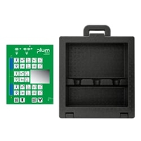 Plum Augendusche iBox mobile Notfallstation,  ohne Befüllung 49300,  1 Wandbox leer,  für 3 Augenspülflaschen