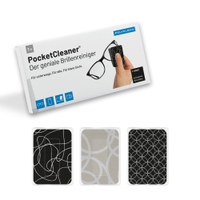 POLYCLEAN PocketCleaner Brillenreiniger Set,  3-teilig 10-06-1717PX,  1 Set = 3 Stück