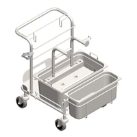 PPS Pfennig Reinraum Systemwagen Clino CR 1 MF-GMP 3514300 ,  Maße: 74 x 57 x 71 cm