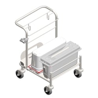 PPS Pfennig Reinraum Systemwagen Clino CR1 EM-GMP 3514500 ,  Maße: 61 x 53 x 70 cm
