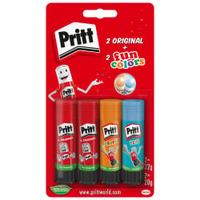Pritt Original + fun colors Klebestifte Set,  4-teilig PTFCS,  1 Set