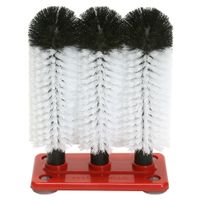 Profi-Gläserspülbürstengarnitur mit Kunststoffbodenplatte 9222,  3 x 25 cm