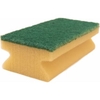 PROFI Griff-Vliesschwamm 01145GEG,  1 Packung = 10 Stück,  150 x 70 x 45 mm,  gelb-grün