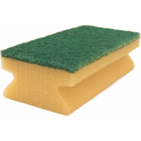 PROFI Griff-Vliesschwamm 01145GEG,  1 Packung = 10 Stück,  150 x 70 x 45 mm,  gelb-grün