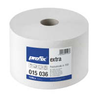 profix extra Wischtuchrolle,  24 x 36 cm,  4-lagig,  weiß 015 036,  1 Paket = 2 Rollen à 700 Abrisse