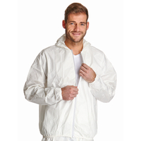 ProSafe 2 Einweg Jacke,  Kapuze,  weiß,  PSA Kategorie 3 PS2JA-3XL,  1 Karton = 50 Stück,  Größe 3XL