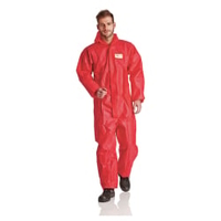 ProSafe Einweg-Overall Light,  Kapuze,  rot,  PSA Kategorie 3 SMSR-XL,  1 Stück,  Größe XL