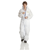 ProSafe Einweg-Overall Light,  Kapuze,  weiß,  PSA Kategorie 3 SMS-M,  1 Karton = 50 Stück,  Größe M