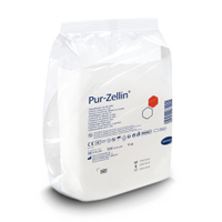 Pur-Zellin Zelltupfer 4 x 5 cm,  gebrauchsfertig,  steril 1432531,  1 Karton = 16 Rollen à 500 Tupfer