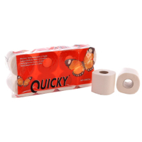 Quicky Toilettenpapier,  3-lagig 1 Packung = 8 Rollen à 250 Blatt