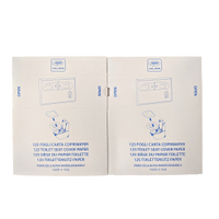 racon Papier-Toilettensitzabdeckung 124851-02,  1 Karton = 20 x 125 = 2500 Blatt