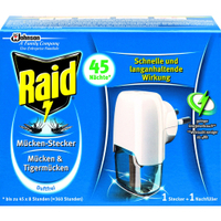 Raid Mücken-Stecker Original 667863,  1 Set = 1 Stecker + 1 Nachfüller (27 ml)