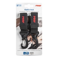 reer Clip&Go Hook Kinderwagenhaken 84101,  1 Packung = 2 Stück