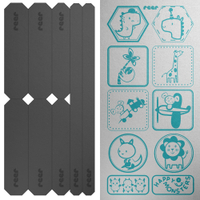 reer LightReflex Reflektorsticker-Set,  18-teilig 53141,  8 Streifen + 10 Motivdrucke