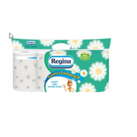 Regina Toilettenpapier Kamillenpapier,  3-lagig 8004260414494 ,  1 Packung = 8 Rollen à 150 Blatt