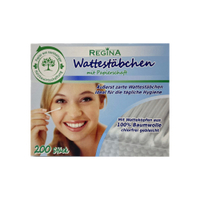 Regina Wattestäbchen,  chlorfrei 1230,  1 Box = 200 Stück
