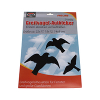 Reinex Fensteraufkleber,  Greifvogel als Vogelschutz 11262,  1 Packung = 3 Aufkleber