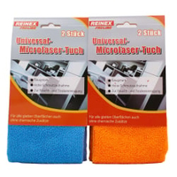 REINEX Universal Mikrofaser-Tuch 30 x 30 cm 1272,  1 Packung = 2 Stück,  farbig sortiert