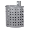 RENNER Abfallbehälter 20 l gelocht 7057-02-PB RAL,  pulverbeschichtet,  RAL 6005 moosgrün