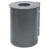 RENNER Abfallbehälter 50 l ungelocht 7039-20PB+7039-,  pulverbeschichtet,  DB 703 anthrazit-eisenglimmer
