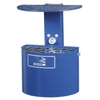 RENNER Ascher 2 l halbrund,  mit Dach & Aufkleber 7070-00-PB RAL,  pulverbeschichtet,  RAL 5013 kobaltblau