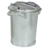 RENNER System-Mülleimer feuerverzinkt 2032-00,  35 l,  Höhe: 495 mm