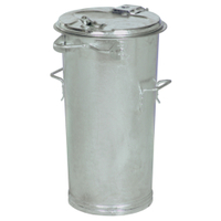RENNER System-Mülleimer feuerverzinkt 2034-00,  50 l,  Höhe: 690 mm